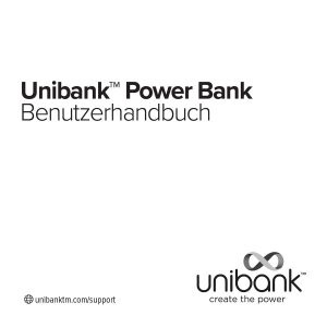 Unibank Power Bank User Manual - DE