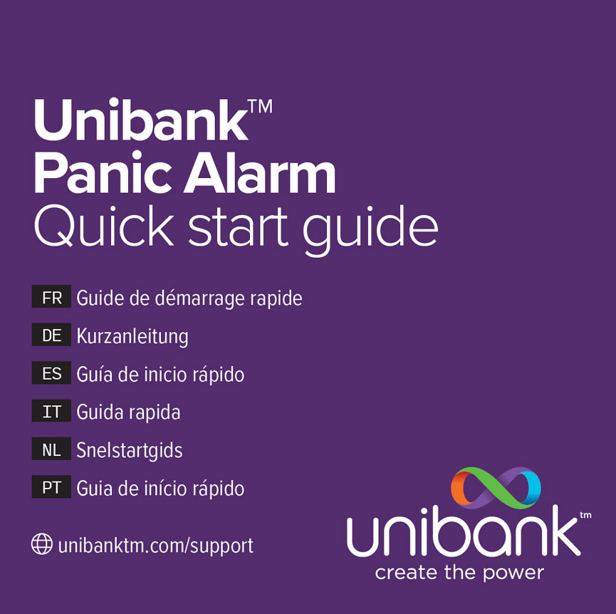 unibank power bank panic alarm quick start guide