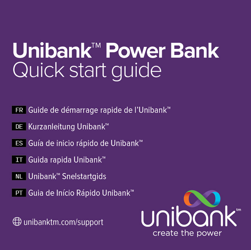 Unibank power bank quick start guide
